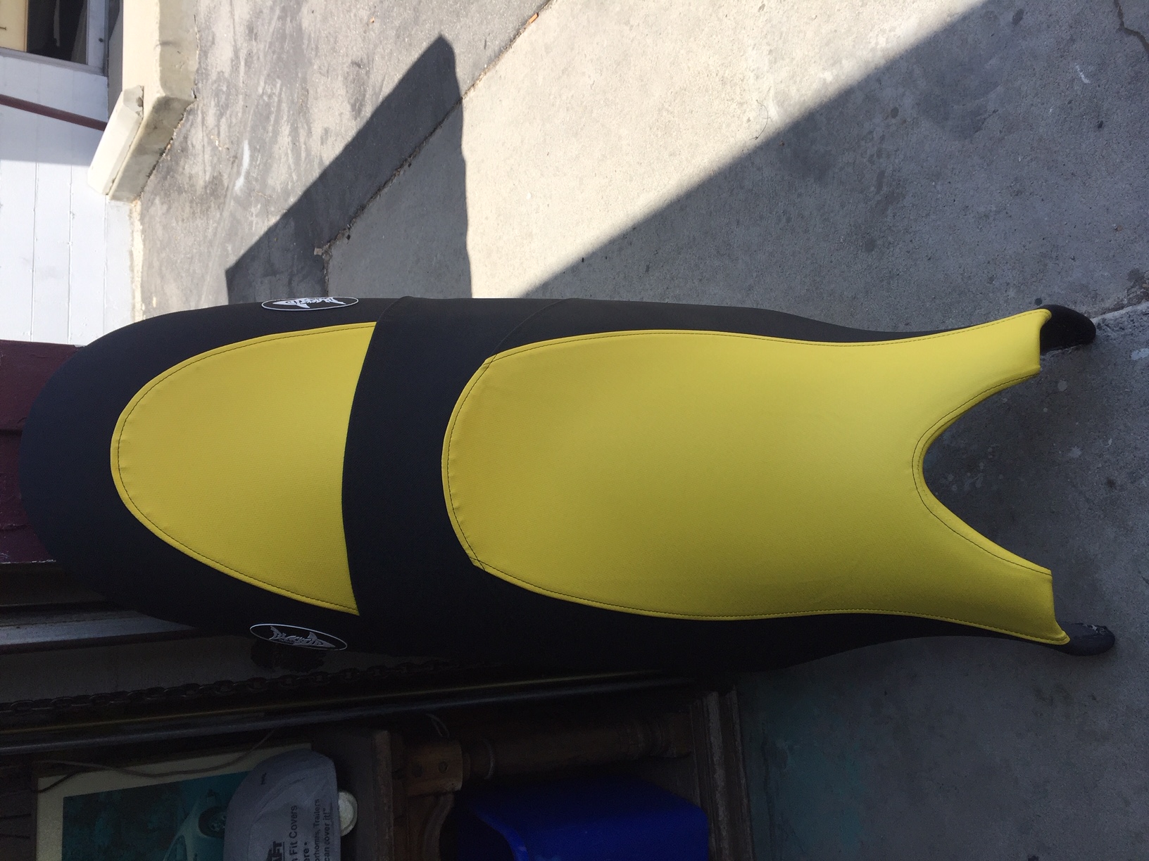 Jet Ski Seat Black and Yellow